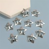 Diffaxy Pack of 10 Star Hair Clips, Silver Non-Slip Hair