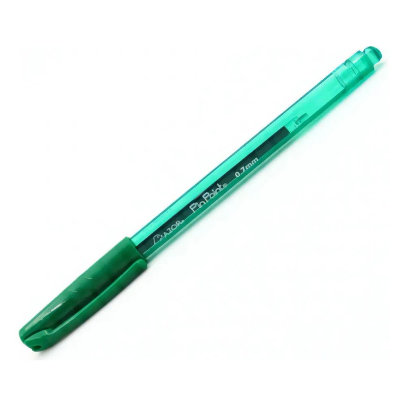 Bolígrafo Azor Pinpoint Verde Punto Aguja 0.7mm 12pzs