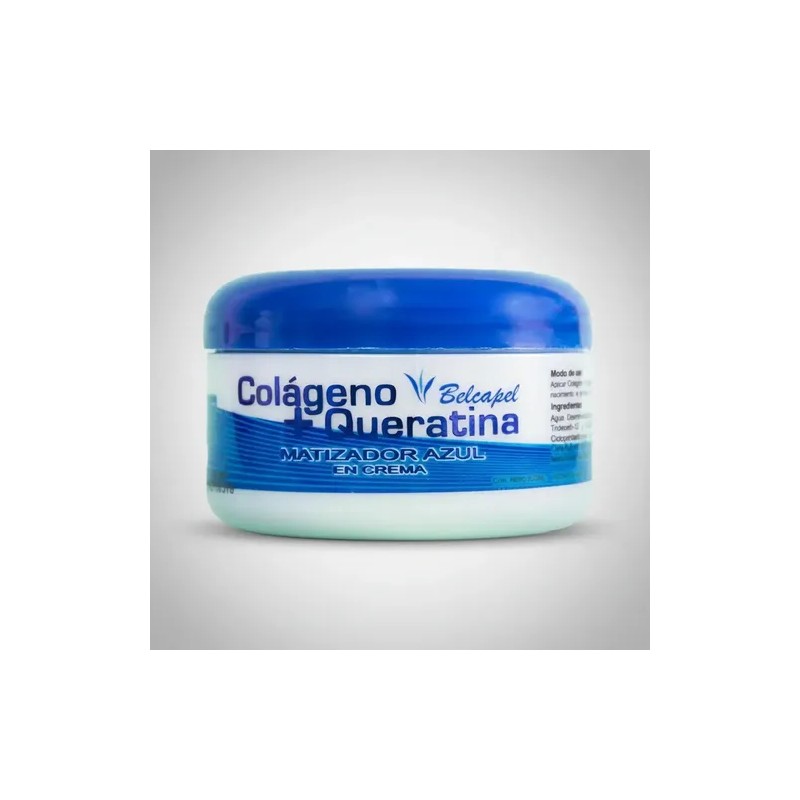 2 Pzas Colágeno Queratina Matizador Para Cabello Belcapel