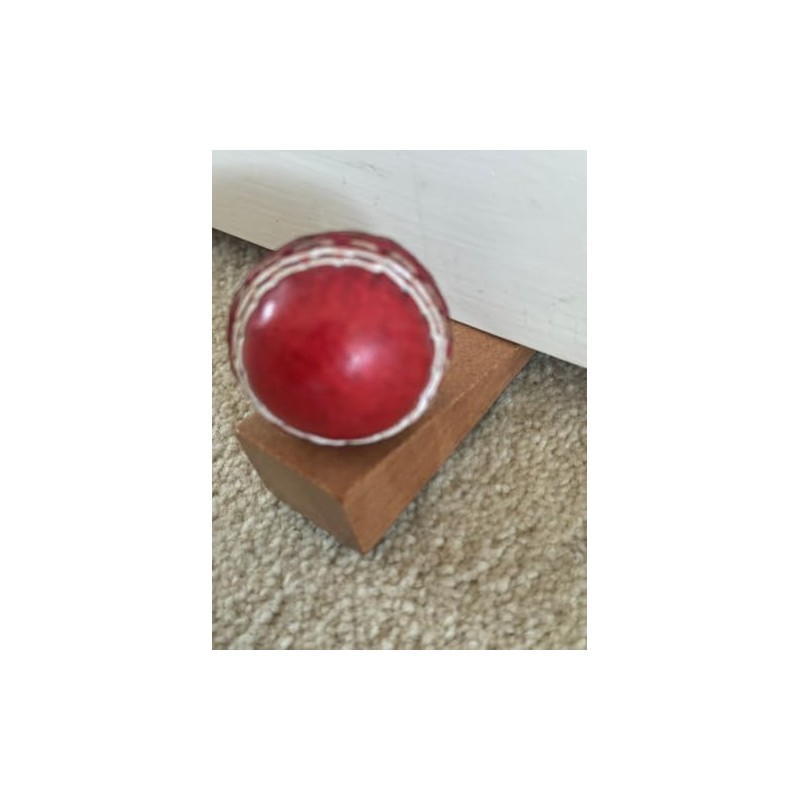 CRICKET-GIFTS Door Stop Door Wedge Real Mini Leather Cricket Ball