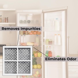 LT120F Refrigerator Air Filter Replacement Compatible with Frigidaire Whirlpool LG LT120F Air Filter, Fridge Charcoal & Activated Carbon Filter for Clean Air, Refrigerator Filter & Odor Eliminator