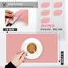 Daixers 20Pcs Refrigerator Liners, Washable Fridge Liner Shelf Mats Refrigerator