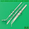 S.S DENTAL TOOLS MOUTH MIRROR NO 5 WITH HANDLE, LECRON