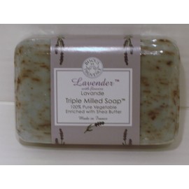Bisous De Provence Lavender Triple Milled Soap Enriched with Shea Butter