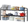 Fliqor Expandable Under Sink Organizer with 10 Removable Panels, Adjustable