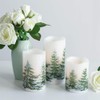 Eldnacele Eldnacele Green Tree Christmas Deco Flameless Flickering Candles with