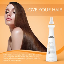 TRIDESIGN Leave-In Reconstructor – Leave In Conditioner Spray and Hair Detangler Spray for All Hair Types – Hydrating and Moisturizing Formula for Frizzy, Dry Hair and Heat Protection – 9.5 Fl Oz