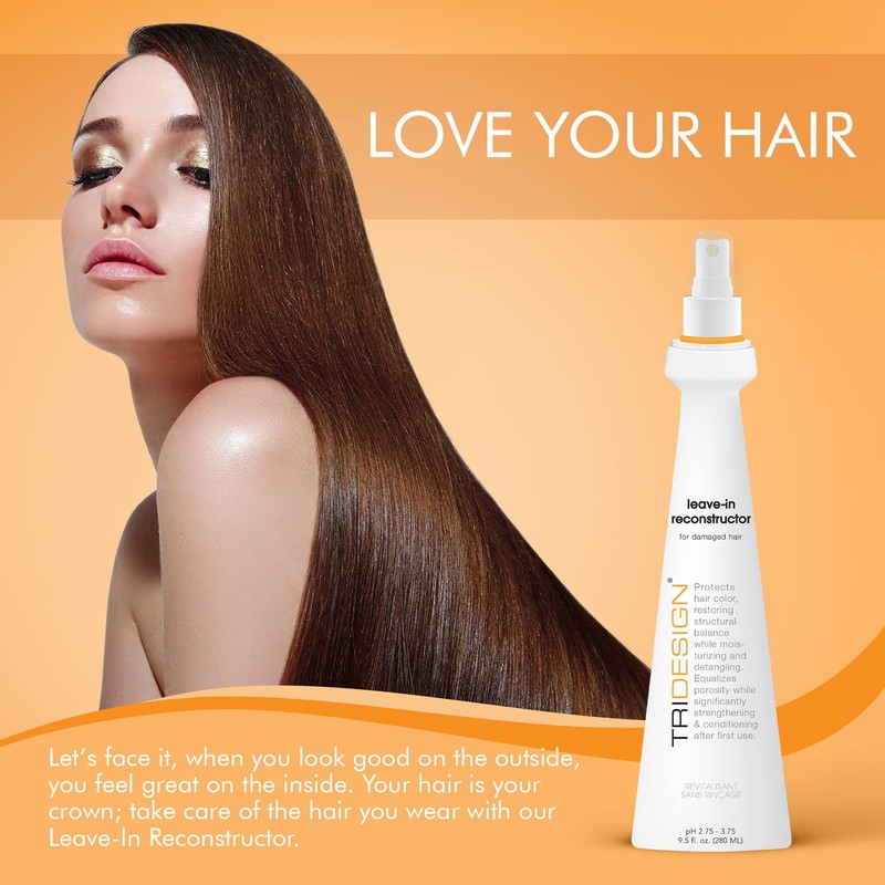 TRIDESIGN Leave-In Reconstructor – Leave In Conditioner Spray and Hair