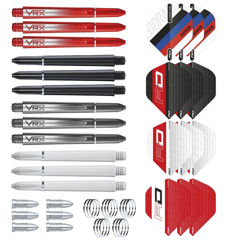 RED DRAGON Ultimate 50 Piece Darts and Accessory Set -