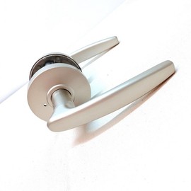 Korean-Made Angel Metal 2024 Model Antibacterial STL Series Door Knob - Grey Button Type for DIY Interior Door Knob 2ea