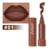 Labial Mate Duradero Dunuf 1 Pieza Tono Mate Puntiagudo