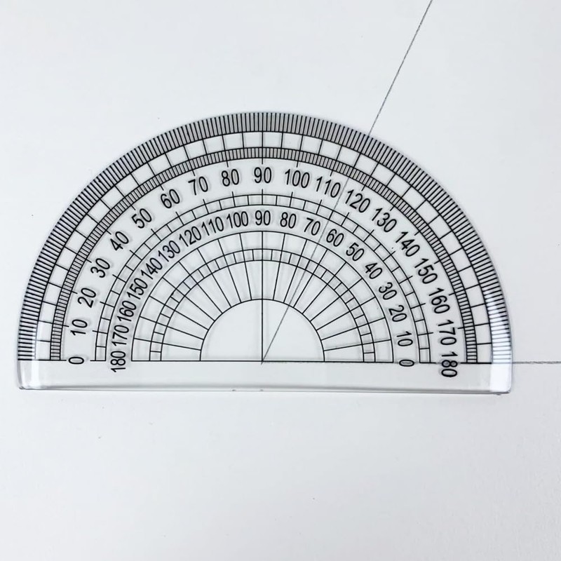 HiChange Clear Pencil Case (Black with Ruler Set)