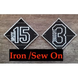 Buddy Harrelson 3 & Jerry Grote 15 Memorial Patch New York Mets Jersey Patches