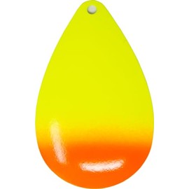 10 Pack Magnum Colorado #10 Musky Bucktail Spinner Blades Inline Spinner Blades Muskie Pike Lures Baits [Flame]