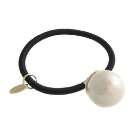 VingTAINE H7033 Cotton Pearl Hair Elastic (S) Simple Classical Hair Accessory