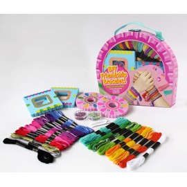 Kaper Kidz Bracelet Making KIT Friends 4 Ever Bracelet Making Kit: Complete Macrame Weaving Kits Including Beads and Thread