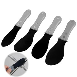PAVIKE Caulking Spatula [4 Pieces] Caulk Scraper Caulk Finishing Tool Reusable Suitable for Bathroom Kitchen Floor Window Sink Sealing Frame