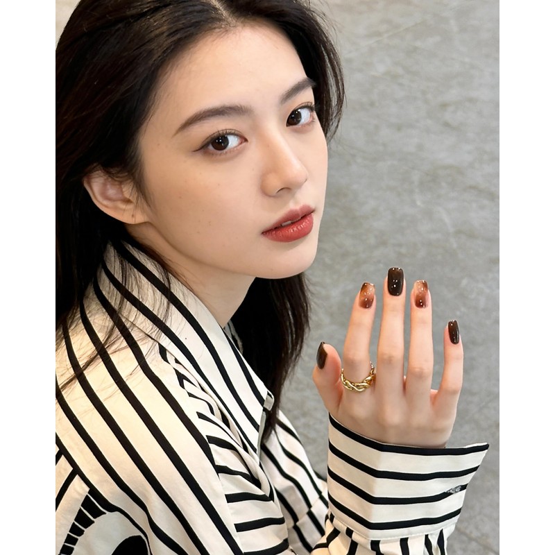 Lwenjing Nail Tips, 24 Pieces, Handmade Nails, Short, Spring/Summer, Popular,