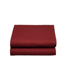 Elegant Comfort Luxury Ultra Soft Single Flat Sheet Special Treatment Construction Twin, Burgundy