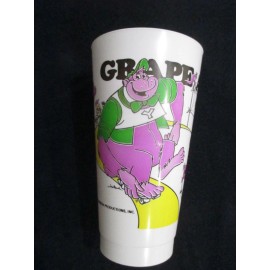 COOKIE CRISP 1979 HANNA BARBERA COOKIE CRISP GRAPE APE PLASTIC COLLECTOR CUP 16 OZ NM RARE