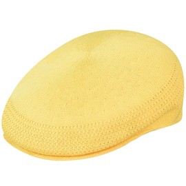 Kangol Tropic 504 Ventair Flat Cap - Mustard Yellow - M, yellow