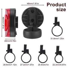 HIULLEN AirTag Fahrradhalterung, Reflektoren Fahrradhalterung für Airtag, Versteckt für Fahrrad Sattelpfosten 22.2mm 25.4mm 27.2mm 28.6mm 31.8mm, GPS Diebstahlschutz für Fahrradzubehör