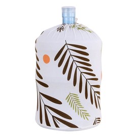 Dispensador de agua de 5 galones, cubierta de polvo de tela elástica, cubierta decorativa de barril de agua, dispensador de agua, funda protectora para botella de dispensador de agua, ideal para casa