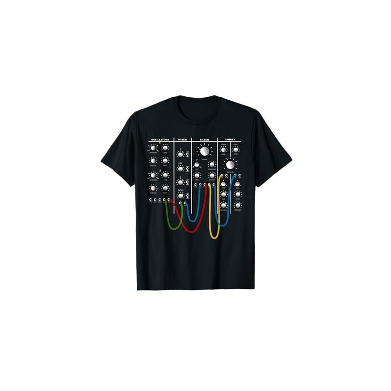 Analog Modular Synthesizer Panel Electronic Musician T-Shirt