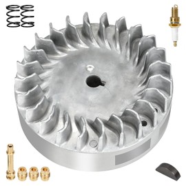 XIKOBY 212cc Aluminum Flywheel 10krpm for Predator 212 Hemi ONLY Engine 60363 196cc 6.5 HP Coleman Mini Bike CT200U BT200X CT200U-EX Baja Warrior MB200 Part with 26lb Valve Springs Crankshaft Key