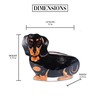 Pavilion Gift Company Macy-Dachshund-9.5" x 12" Dog Planter Vase, 12",