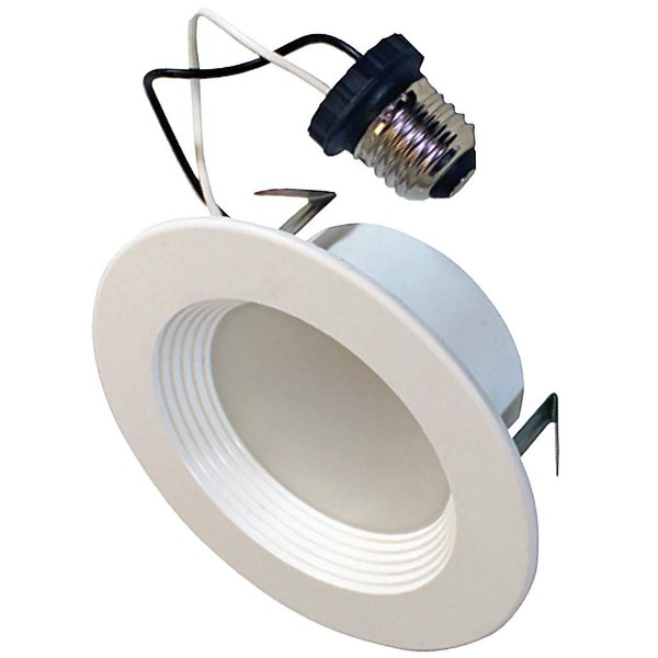 SYLVANIA LED Recessed Downlight 4" RT Kit, E26 Socket Screw Medium Base, 65W Equivalent, Dimmable, 3000K White, 1 Pack(40625)