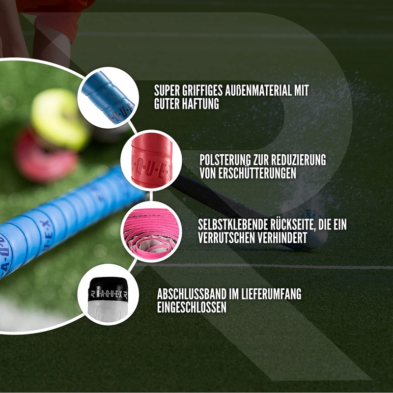 Raquex Cushion Hockey Stick Grip: Super Grip Hockey Grip, Over