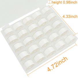 New brothread 25pcs White 60S/2 (90WT) Prewound Bobbin Thread Plastic Size A SA156 for Embroidery and Sewing Machines DIY Embroidery Thread Sewing Thread Cottonized Soft Feel Polyester Thread