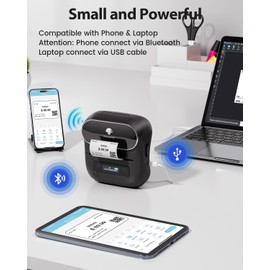Phomemo Label Maker - M220 Label Printer,Thermal Bluetooth Label Maker Machine,Portable Sticker Label Machine for Home, Office,School, Small Business - Compatible with IOS, Android