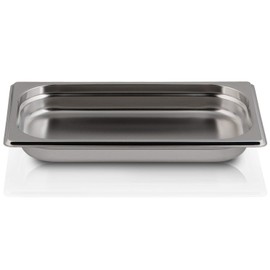 jokobela GN Container, Unperforated, Suitable for Gaggenau, Miele and Siemens Steamers (Stainless Steel, Dishwasher Safe, Gastronorm 1/3, W 32.5 x D 17.6 x H 4.0 cm)