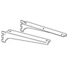 Royal Wooden Shelf Brackets A-32/33 Chrome, 9.8 inches (250 mm),