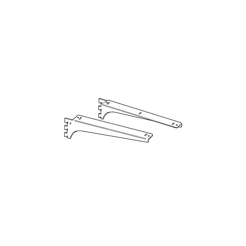 Royal Wooden Shelf Brackets A-32/33 Chrome, 9.8 inches (250 mm),