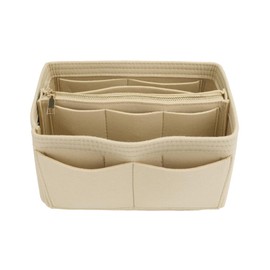 Lukovee Organizadores de Bolsa de Mujer, Organizador de Bolsas de Mano de Fieltro Insertar Multipockets, Bolso Organizador Maquillaje Neceser Aseo de 