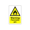 Safety First Display LTD Warning flammable gas sign - 1.2mm
