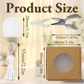 Stainless Steel Mini Scissors with Protective Cover, Paper Cutter Pocket Paper Rope Craft Shredder Sewing Scissors Small with Box for Travel, Sewing, Embroidery