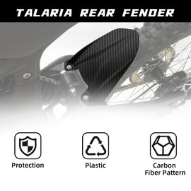 CHANGCHENG Motorcycle Rear Fender Mudguard Fender Protector Carbon Fiber Pattern for Talaria Sting MX3/MX4/MX5 Electric Dirt Bike