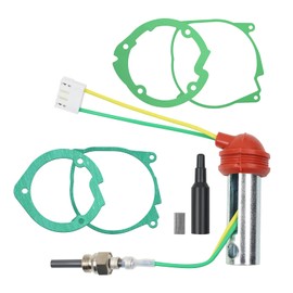 MaxEarn 7Pcs 12V 2KW 5KW Auxiliary Heater Ceramic Glow Plug Set, Air Diesel Parking Heater Repair Kit with Pin Glow Plugs + 4 Gaskets + Filter, for Webasto Eberspacher Car Truck Boat Heater