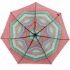 Bisetti Etnico Boho Women's Pocket Umbrella Open-Close Automatic, red, Pocket