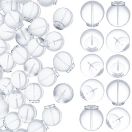 SmallCat 50pcs Soft Impenetrable Earring Backs, Clear Rubber Earring Protectors, TPE Comfort Stabilizers for 6.7mm Jewelry Posts
