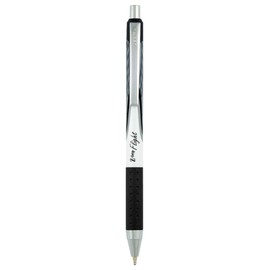 Zebra Pen Z-Grip Flight Retractable Ballpoint Pen, Bold Point, 1.2mm, Black Ink, 5-Count