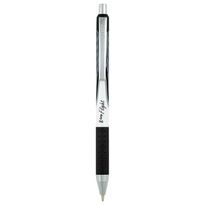 Zebra Pen Z-Grip Flight Retractable Ballpoint Pen, Bold Point, 1.2mm,