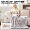 PTQ Waffle Electric Heated Throw Blanket 50"x60"– 6 Heat Levels