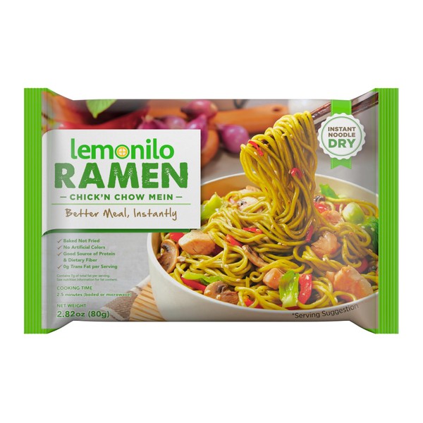 Lemonilo Lemonilo Ramen - Chick'n Chow Mein - Healthy Instant