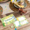Papierdrachen 12 Birthday Invitations for Children – Dinosaur Motif –