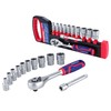 WORKPRO Socket Wrench Set, Ratchet Wrench, Insertion Angle 0.25 inches